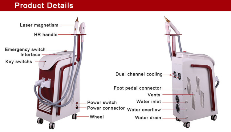 2 In 1 Hair Removal Picosecond Laser Machine 755nm Skin Rejuvenation