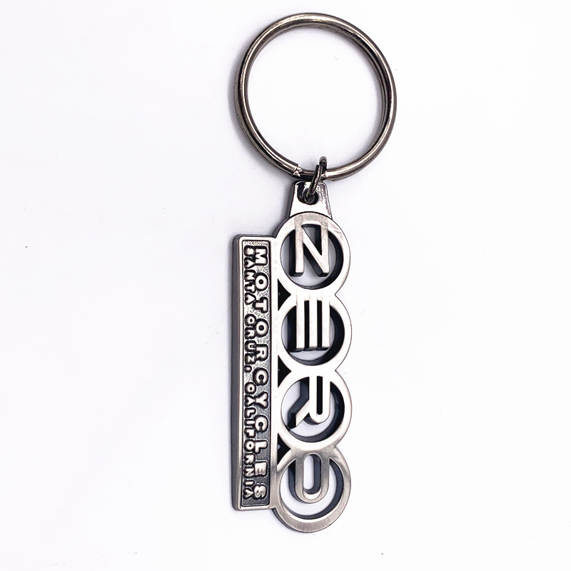 Custom Number Keychains , Gold Silver Antique Nickel Plated Metal Promotional Keychains