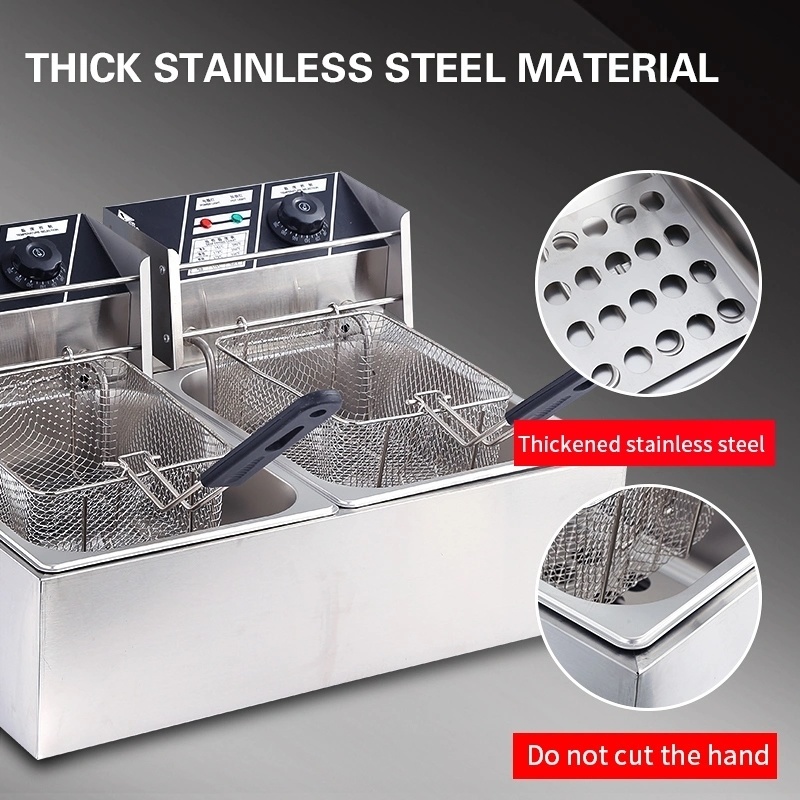 Stainless Steel Frying Machine for Durability