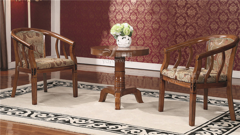 Small Round Meeting Table Of Solid Wooden Material In Chinese Supplier (YW-40)