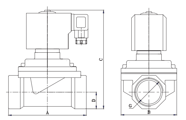 Stainless Steel Piston Steam Solenoid Valve 3/8'' 1/2'' 3/4'' 1'' 2'' 24V 220V