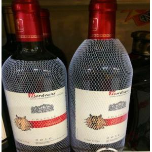 PE Material Protective Mesh Sleeving Plastic Net For Liquor Wine Bottle