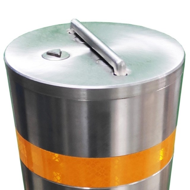 Customizable Manual Bollards with High Weather Resistance 600±5mm Height Powder Coated Finish