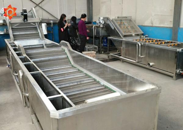 Industrial Vegetable Washing Equipment 800 Kg/H Capacity Save Water High