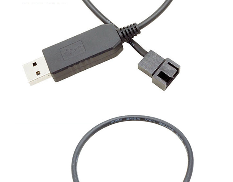 USB 5V to 12V Voltage Step Up 3 Pin and 4 Pin PC Fan Power Adapter Cable