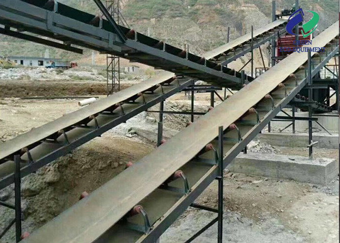 Sand Stone Industrial Belt Conveyor Large Capacity Bulk Material Loading