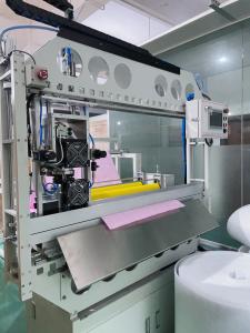 China 10-12RS/Min Servo Motor Feeding Ultrasonic Medium Efficiency Bag Welding Bottom Slicing Machine on sale