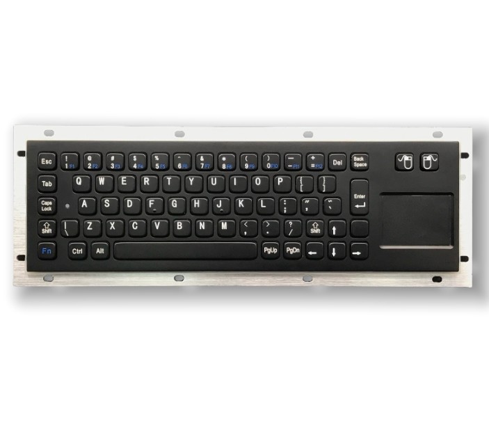 IP65 / IK07 Industrial Keyboard With TouchPad SUS304 Stainless Steel Customized