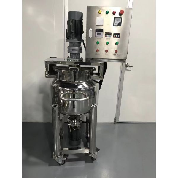 Quality 50L-500L Stainless Steel Double Jacketed Liquid Mixing tank with Agitator for sale