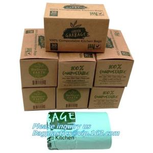 drawstring trash bags on roll disposable bag in compostable, biodegradable