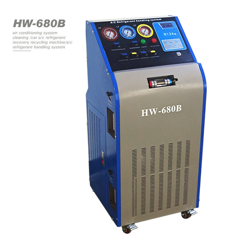 Semi Automatic R134a Refrigerant 3HP AC Recovery Machine For Cars
