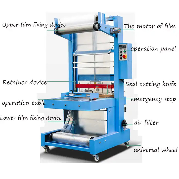 Bottle Bag Packaging Machine / Film Stretch Packaging Machine / Pe Film Cuff Type Heat Shrink Packaging Machine