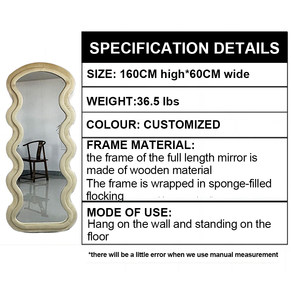 Contemporary Design Style Unbreakable Wall-Mounted Large Decorative Mirrors for Wall