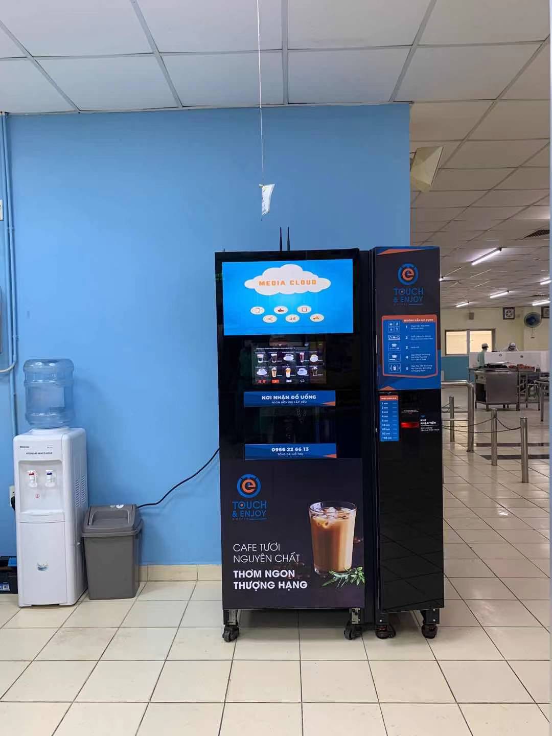 12OZ Paper Cup Size Commercial Auto Coffee Vending Machine H 1845mm