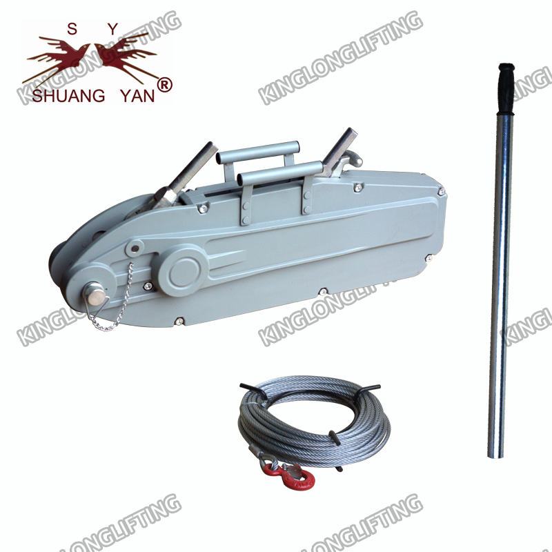 Electric Cable Winch 300-2000kg Silver Metal Color Automatic Brake Safety