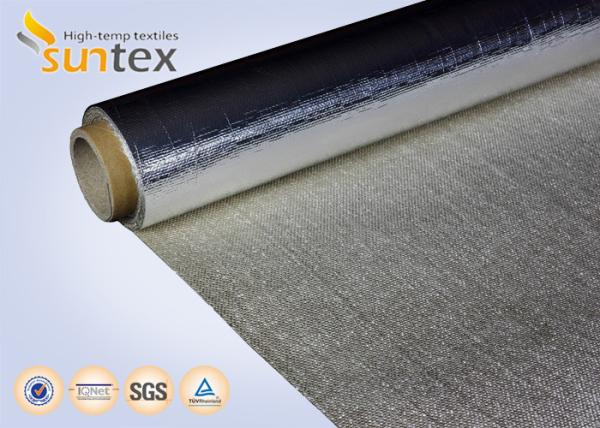 0.75mm 150C Heat Reflective Fabric Aluminum Foil Coated Glass Fiber Welding Fire