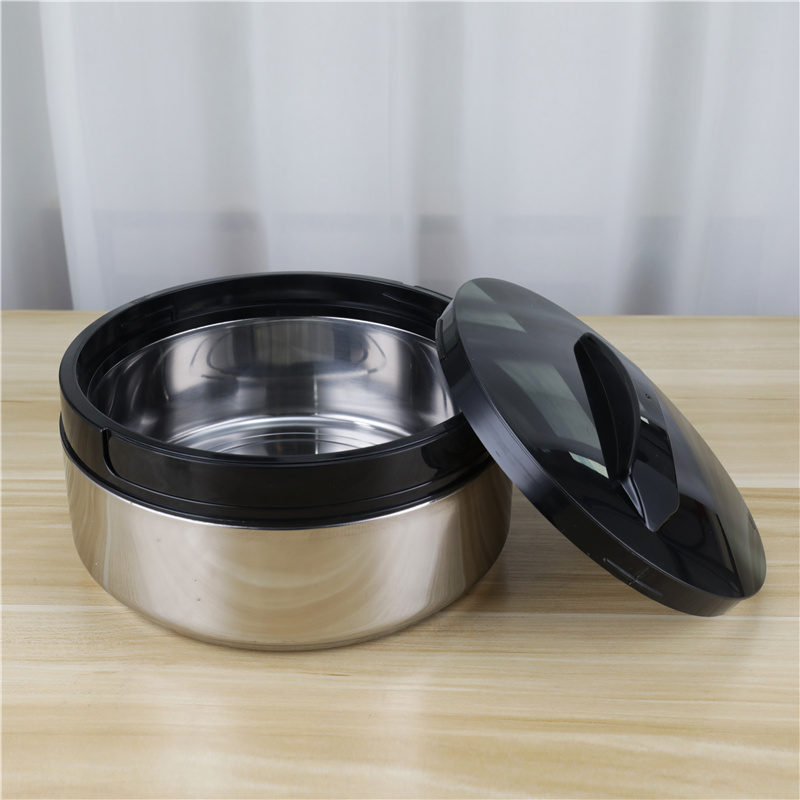 Round Shape Stainless Steel 201 Lunch Box 4pcs Thermal Cooking Stock Pot Set