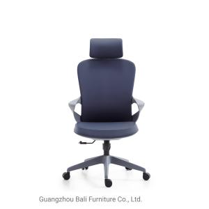 China Middle Back Leather Office Swivel Chair Executive With Headrest on sale