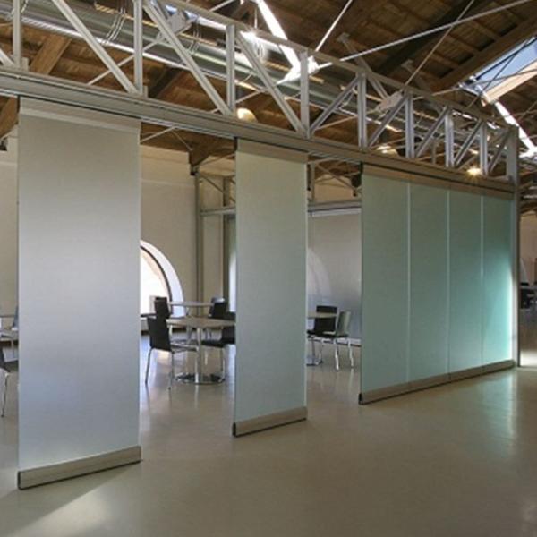 Sliding Partition Walls Glass Partition Top And Bottom Frameless Glass Movable