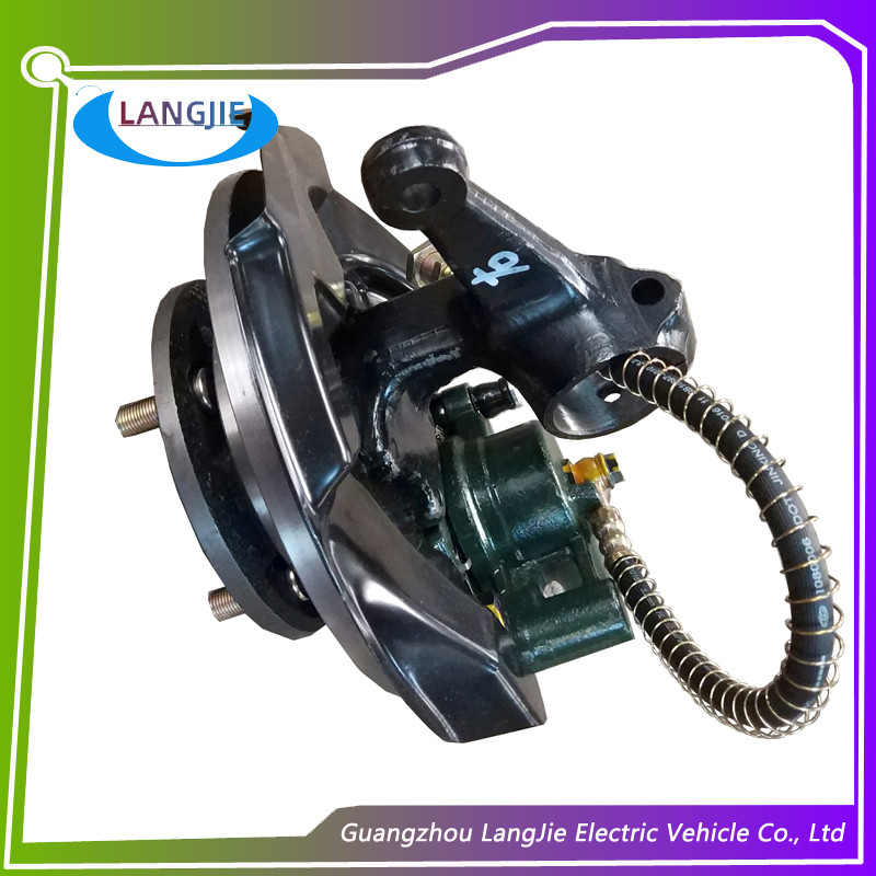 Tourist Electric Car Steering System Black Golf Cart Brakes Wear Resistance