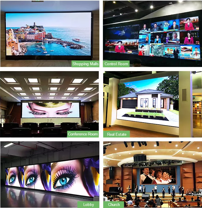 SMD1515 2mm Mini Fine Pitch Led Wall Display Screen 4K For Outdoor