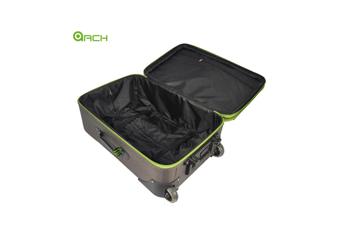 600D Padlock Luggage Bag Sets Trolly Suitcase With Semi Stransparent Skate Wheels