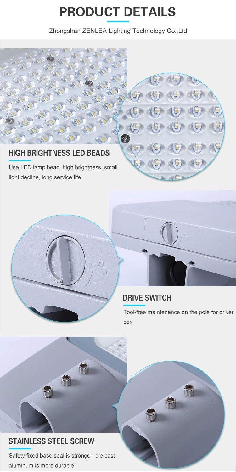 IP66 Waterproof LED Street Lights 60w 90w 100w 120w 150w With Drive Switch