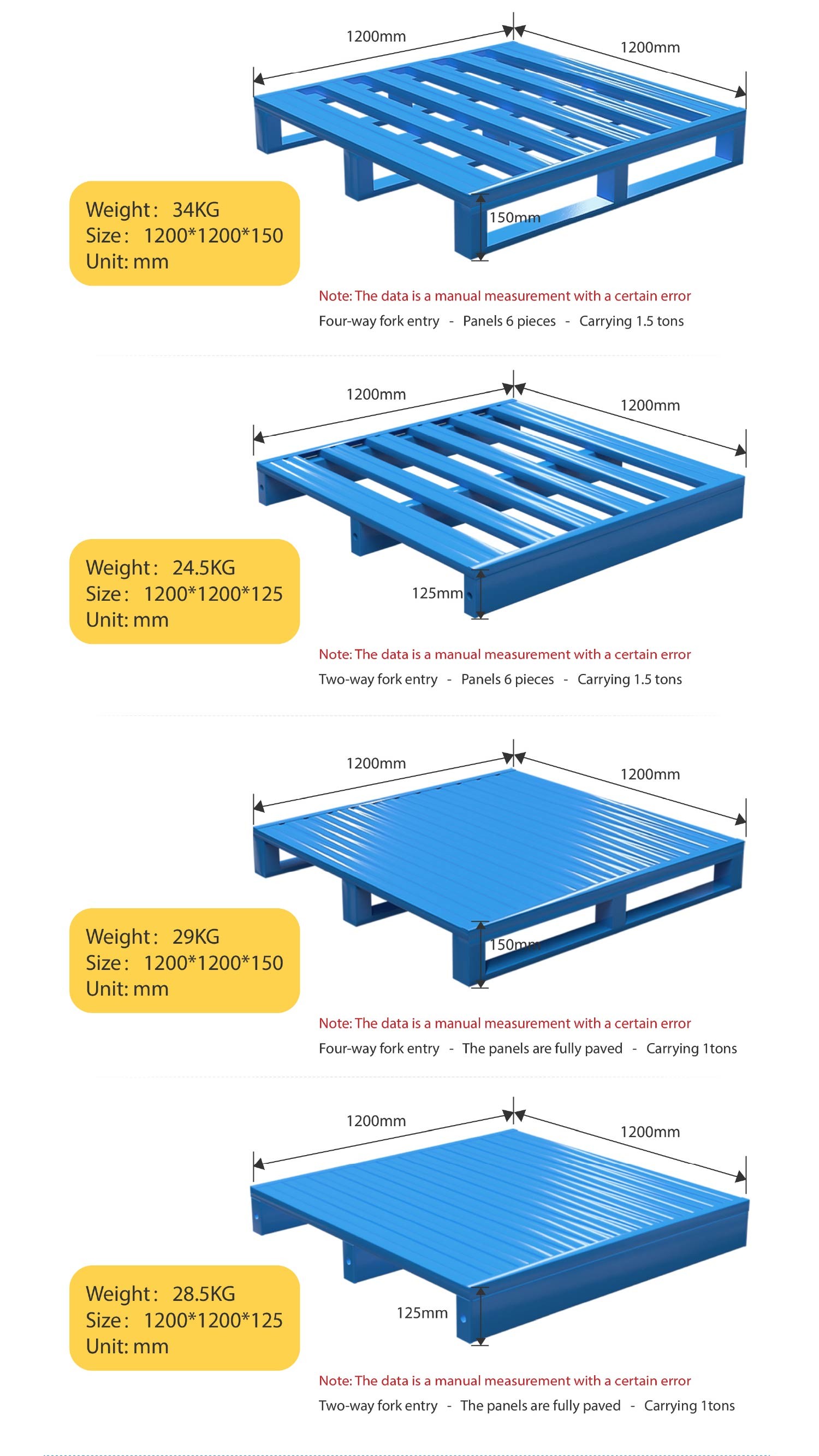 Galvanized Warehouse Storage Steel Pallet Metal Storage Pallet For Heavy Duty Rack