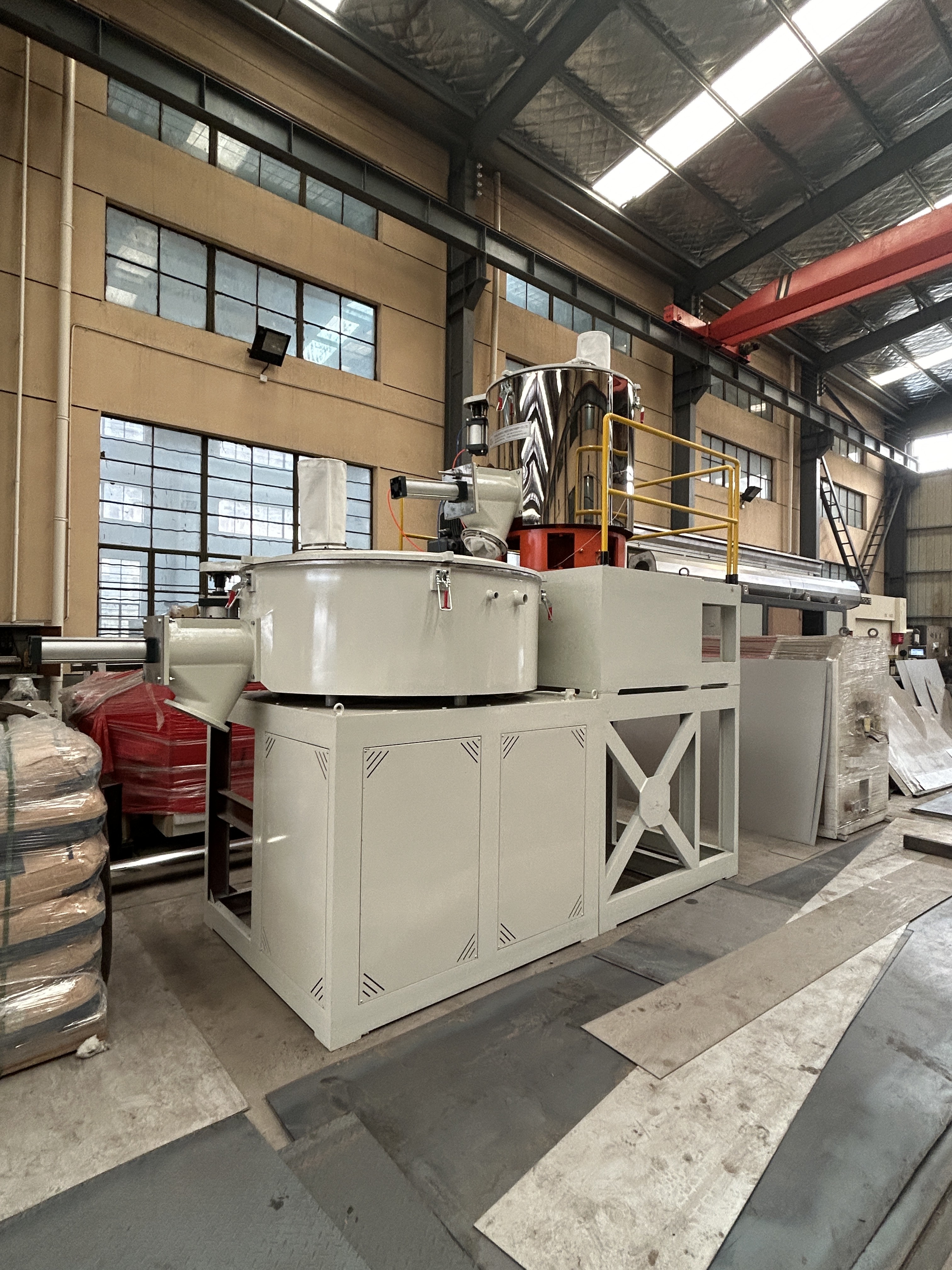 Automatic High Speed Plastic PVC Powder Mixing System Mixer Unit Machine Raw Material Plastic Mixer Machine / PVC Mixer Machine For High Capacity