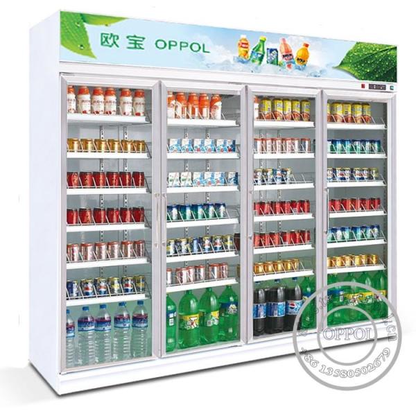 Air Cooling Upright Supermarket Display Refrigerator Showcase Commercial