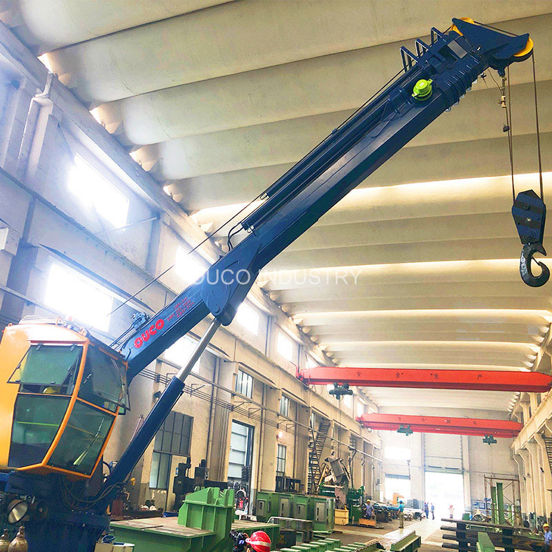 1t30m 0.85t31m Pedestal Telescopic Boom Crane Easy Operation Hydraulic Crane