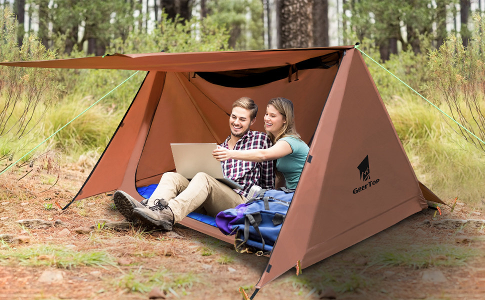 Breathable Lightweight 2 Man 1.53kg Survival Gear Tent