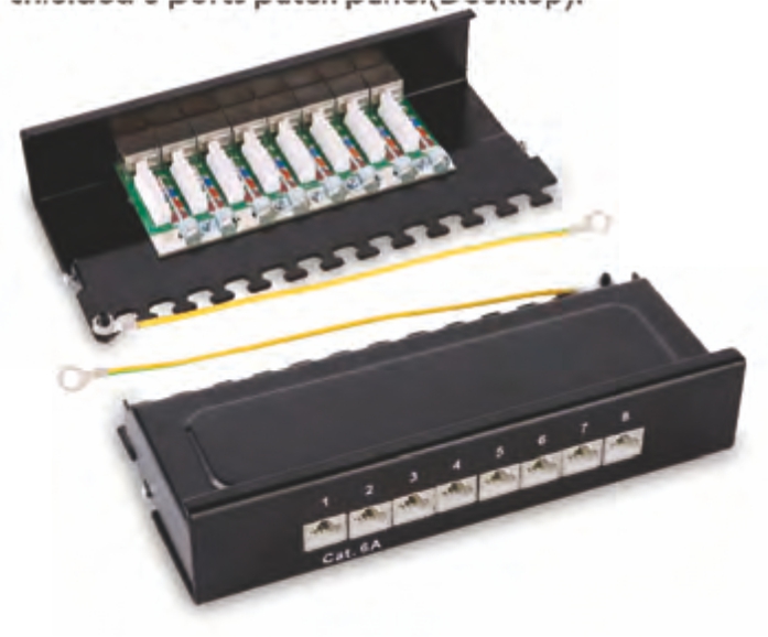 shielded 8 ports patch panel(Desktop).