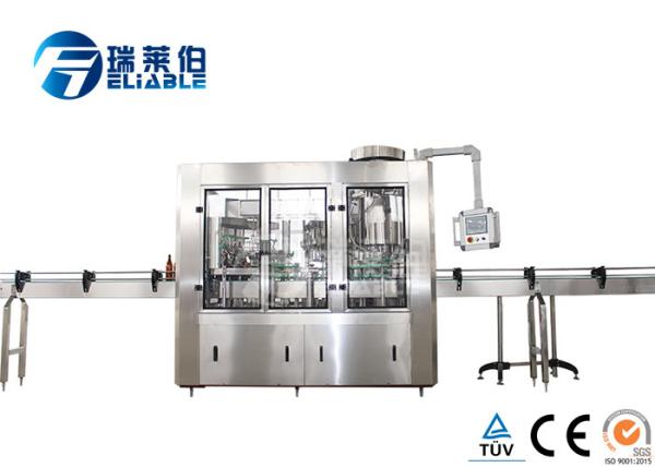 Automatic Carbonated Drink Glass Bottle Filling Machine Plant Stainless Steel