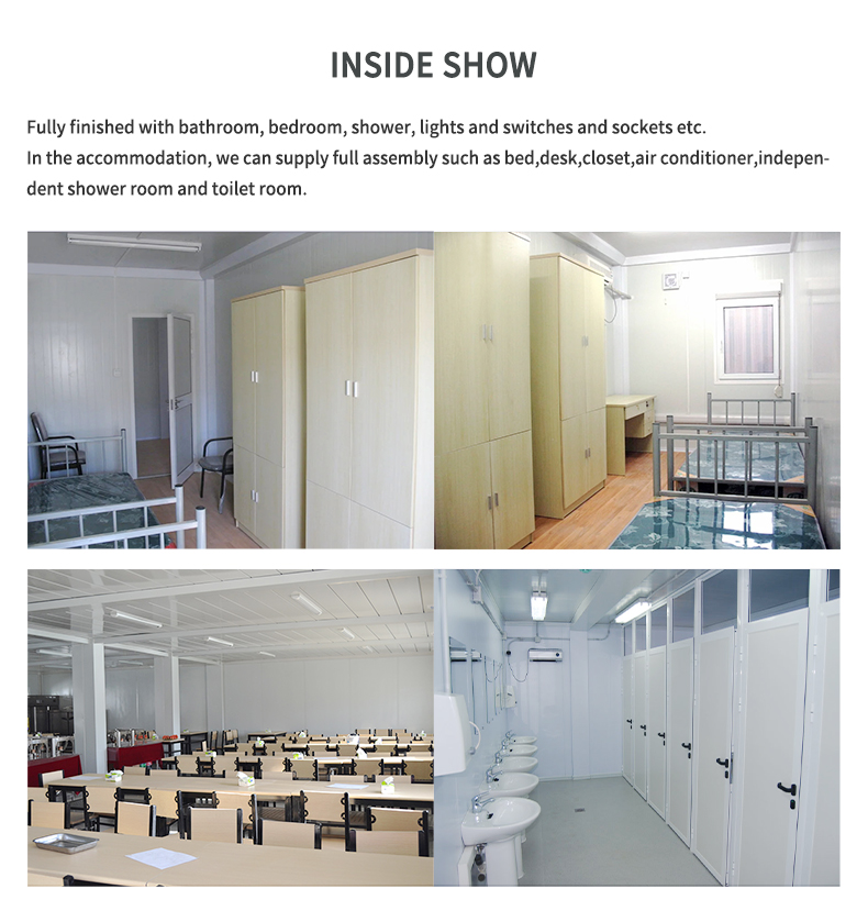 Two Story Portable Accommodation School Students Container Dormitory