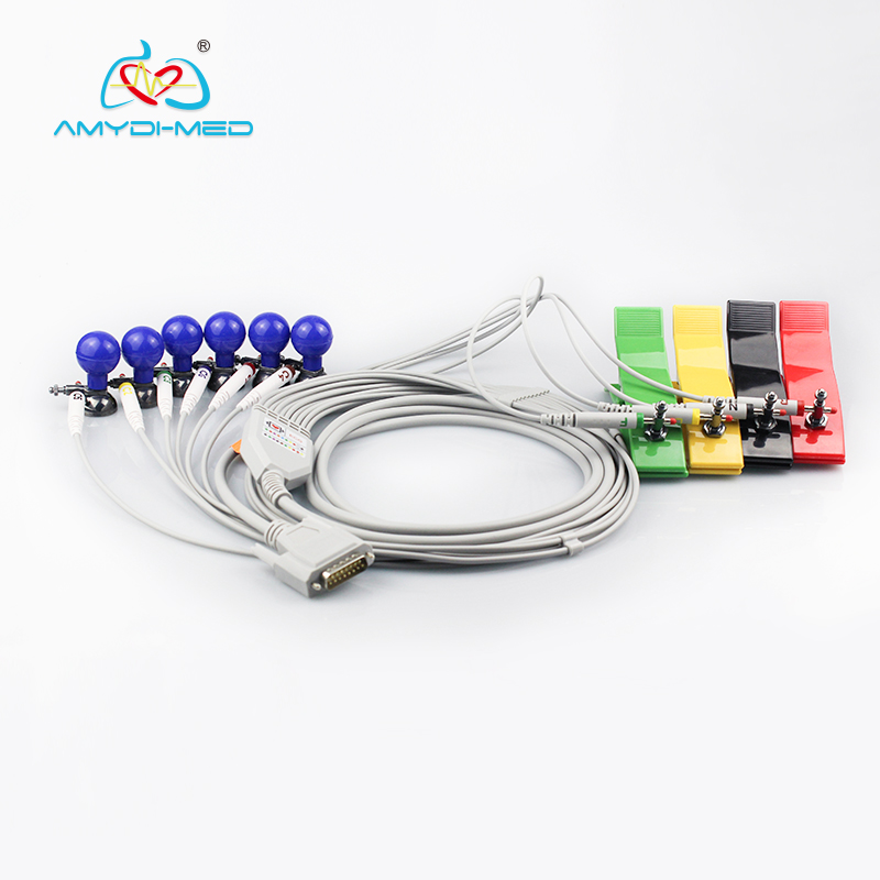 Biocare Dongjiang Edan Ekg Cords 10 Lead With Chest Suction And Limb Clamp ECG Electrodes