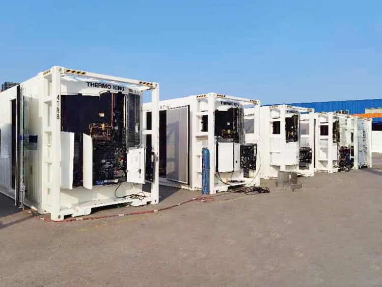 High Cube 40ft Diesel Electric Self Powered Reefer Container for Land or Railway Accessories Provide full set parts