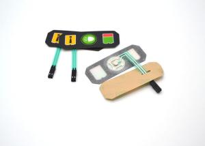  PET Material Single Button Membrane Switch , One Button Membrane Keypad Manufactures