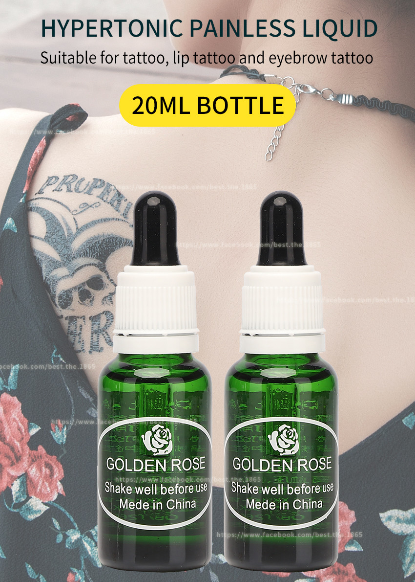 Golden Rose Tattoo Anesthetic Numbing Liquid Eyebrow Tattoo Numbing Cream
