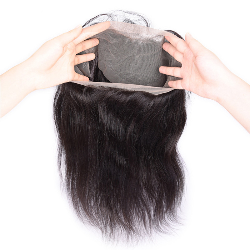 Hair Packaging Free Straight Hair 360 Lace Band Frontal