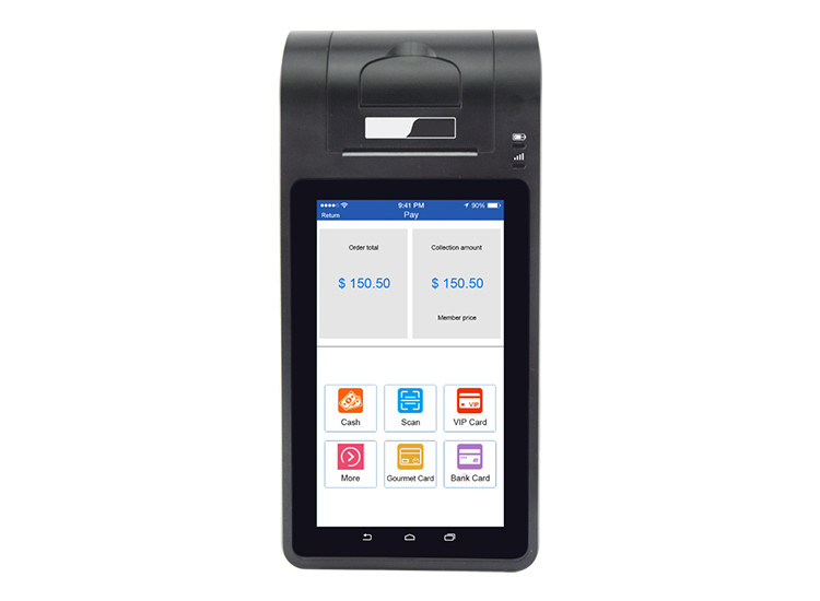 7 Inch LCD Android Smart POS Terminal With Thermal Printer