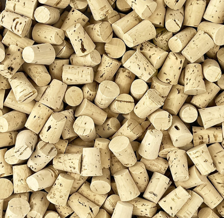 Conical Cork Bottle for Glass Bottles Healthy Lead-free Glass Custom Size Accepted