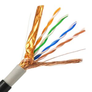  4Pairs Outdoor Indoor Wooden Drum Cable , UTP FTP SFTP CAT5 Network Cable Manufactures