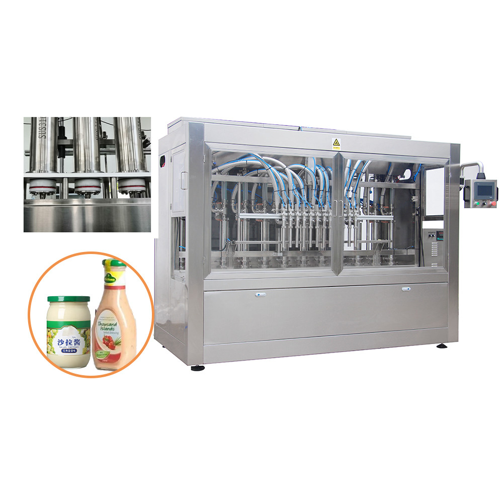 Hummus Filling Machine High Viscosity Automatic Tomato Sauce Making Machine For Jar Bottle