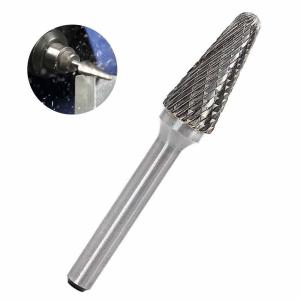 Zccct Sintered Tungsten Carbide Burrs 1/4 Inch Rotary Burr Set Power Tools Wood