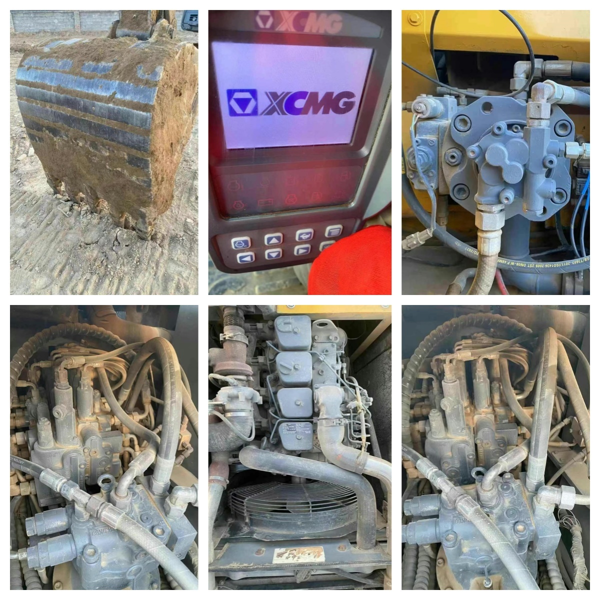 Used XCMG XE150DA Excavator 15Ton Capacity For Construction Mining Earthmoving