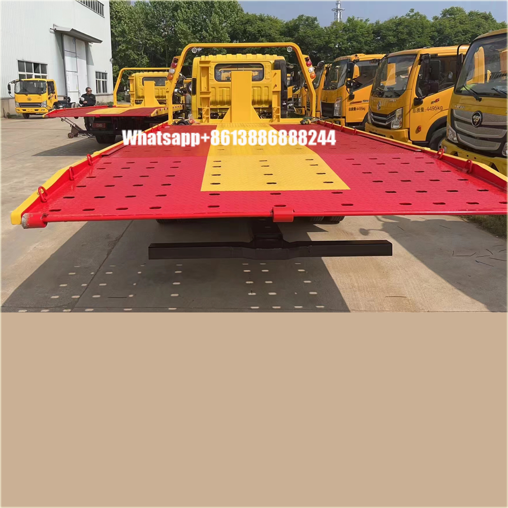 The Superstructure of 4-ton Flatbed Wrecker Upper Structure of Rescue Recovery Tow Truck the Top of Rollback