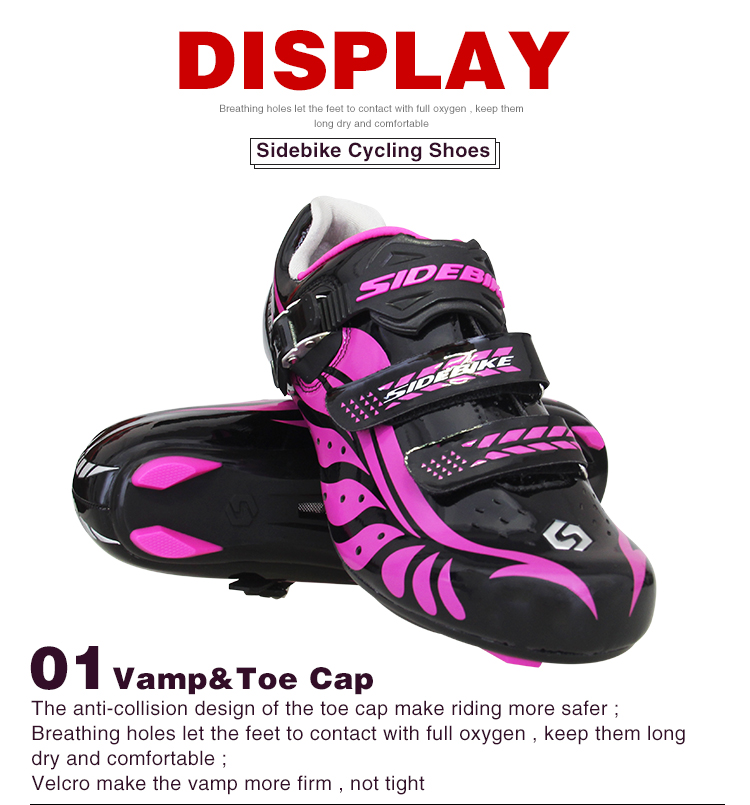 Custom Ladies Cycle Touring Shoes Good Ground Holding Nylon+Tpu Sole