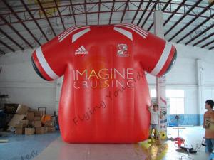  Beatiful Red Inflatable Marketing Products , Rental Inflatable Safety Suit Manufactures