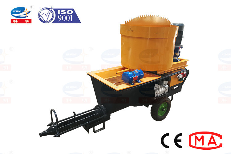 Cement Mortar Plastering Machine Removable Hopper Small Size For Wall